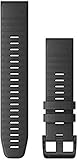 Garmin Quickfit 22 Watch Band, Slate Gray Silicone