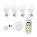 FUYUTEC 6W WiFi Led Bulb E27 (50 Watt Equivalent） RGB+Warm White Dimmable Colorful 450 Lumen, Color Change Controlled by Remote or Smart Andriod iOS Phone Via WiFi iBox