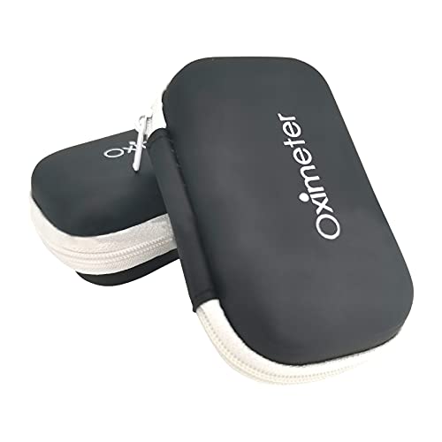 EVA Oximeter Blood Oxygen Monitor Storage Bag, Portable Zipper Carry Pouch Box for Fingertip Pulse Durable Organizer