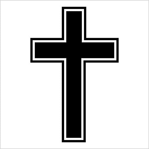 Christian Cross Vinyl Sticker/Decal for Cars,Trucks,Etc (4.5", Black)…
