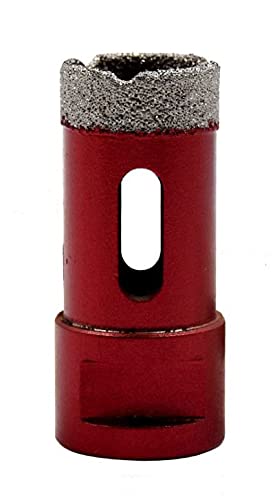 Yaowanguan M14 Drill Bit Hole Saw Tools for Glass/Tile/Ceramic/Marble/Porcelain/Concrete/Granite Cutting Opening - 25mm Diamond Coating Angle Grinder Brazed Drill Bit