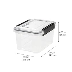 IRIS USA UCB-XS Quart WEATHERTIGHT Storage Box, 6.5