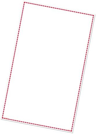 GHS/HazCom 2012: Red Border Vinyl Supplier Label, 8.5" x 14" (Pack of 100)