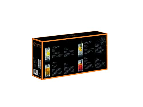 Spiegelau & Nachtmann, 4-teiliges Longdrink-Set, Kristallglas, 445 ml, Square, 101049 – Bild 5