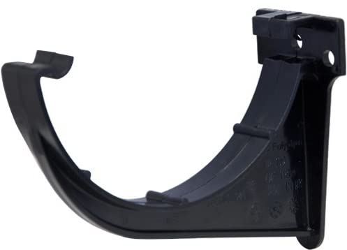 Pack of 4 x RR109 Black POLYPIPE Fascia Brackets 112mm Half Round guttering System