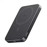 Anker MagGo Power Bank, Ultra-Slim 10,000mAh Magnetic Battery Pack, Qi2 Certified 15W Ultra-Fast MagSafe Compatible Portable Charger, Ergonomic Design, for iPhone17/16/15/14 Series Only（Not for Pixel）