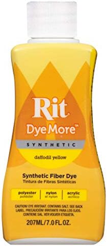 Rit Dyemore Advanced Liquid Dye For Polyester, Acrylic, Acetate, Nylon And More, Daffodil Yellow