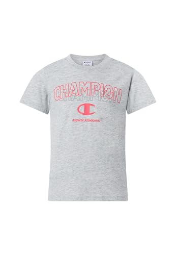 Boy Crewneck T-Shirt with Graphic Logo Camisa, Gris (Em021), XS para Niños