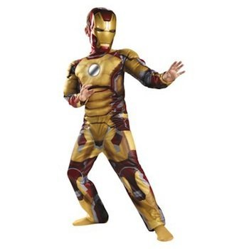 Iron Man Mark 42 Muscle Light-Up Costume - Medium