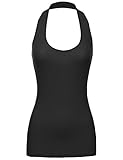 MBE Women's Basic Fitted Ribber Halter Tank