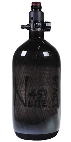 Ninja Paintball Carbon Fiber AIR Tank 45/4500 Translucent Black - STD