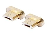 CoolKo 2x Newest Designed Strongest Magnet Micro USB Magnetic Adapter Heads for All Micro USB Android Phone, Tablets and Electronic Devices (Match CoolKo 2017 pecific Magnetic Cable Sets exclusively)