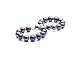 HinsonGayle AAA Handpicked 6.5-7mm Multicolor Black Round Freshwater Cultured Pearl Bracelet Silver