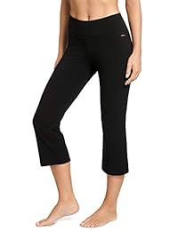 Pantalones atléticos, capri, ajustados, para mujeres, con vuelo, marca Jockey.