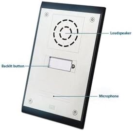 2 N Telecommunications 9153101 Door Intercom System – telefonillo 115 x 39 x 193 mm, Black, Silver)