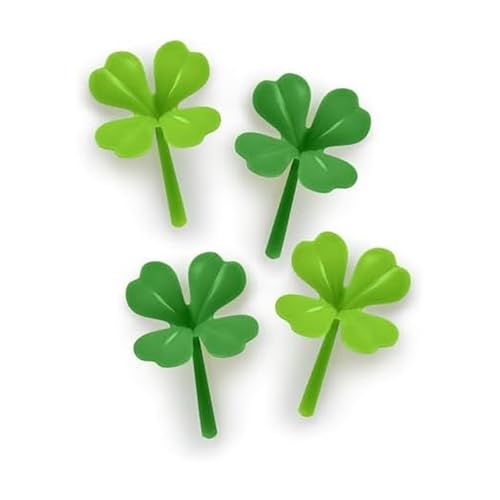 Genuine Fred Marcadores de livro Lucky Sprout Clover, conjunto de quatro, verde, fino silicone flexÃvel, presente divertido para amantes de livros, Dia de São PatrÃcio, professores e jardineiros