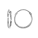 Sterling Silver Endless Hoop Earrings for Ears Nose and lips 1/2 inch 12mm