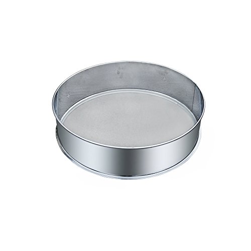 ECO-WORTHY Automatic Sifter Shaker Machine 110V 300W Powder Vibrating Food Industrial Stainless Steel Sieve(50 Mesh & 60 Mesh Screen Included)