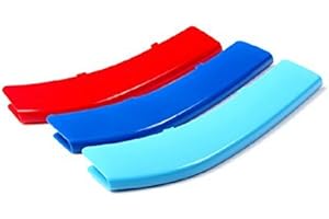 Lanyun M Color 5 series Grille Insert Trims Compatible with BMW F10 F11 5 Series 528i 535i 550i Chrome Kidney Grill (10 Beams), Not For 12-Beam (10-16 F10 F11 5 series 10-Beam grille insert)