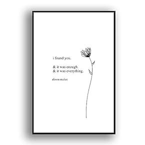 Framed Canvas Wall Art for Living Room, Bedroom Simple Words Canvas Prints for Modern Home Decoration Ready to Hang - 16"x24" inches