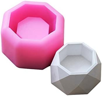 Yjkegjvdgf Mold Soap, 3D Succulent Plant Pot Silicone Mold Plaster Cement Meaty Flower Bonsai DIY Ashtray Candle Holder Silicone Soap Mold (Color : -, Size : -)