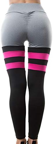 Womens Yoga Pants Stretchy Skinny High Waisted Ruched Butt Lifting Long Workout Leggings