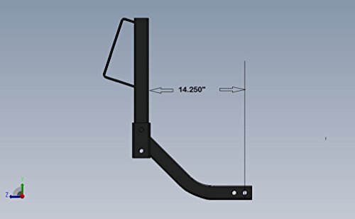 Quick Adjust Receiver Hitch Spare Tire Mount U-4047