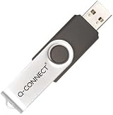 Q-Connect 4GB USB 2.0 Memory Stick Flash Drive Silver Black Compact view 3