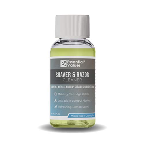 Electric Shaver Cleaning Solution Compatible with Braun Clean & Renew