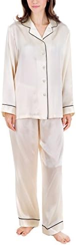 OSCAR ROSSA Women's Luxury Silk Sleepwear 100% Silk Pajamas Set