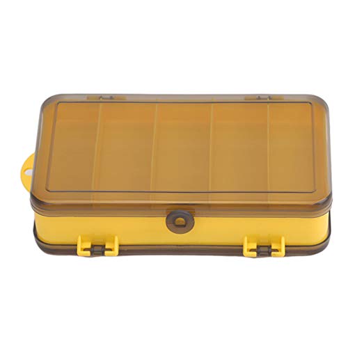 EHLIE Tragbare Outdoor-Plastik-Köderbox wasserdichte doppelseitige Angelkiste, schwarz-weiße Abdeckung,Schwarze… – Bild 3