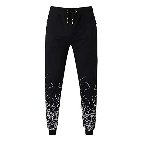 Men's Pants Outdoors Pocket Multi-Pocket Work Trouser Cargo Long Pants Black