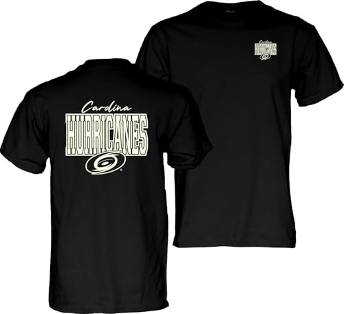 Carolina Hurricanes NHL Officially Licensed T-Shirt Pop Echo Black, XX-Large