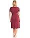 Kindred Bravely Ultra Soft Maternity & Nursing Nightgown Dress (Cabernet, XL)