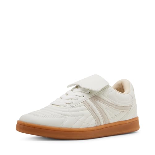 Steve Madden Women’s Madrid Sneaker, White, 6