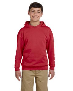 Jerzees Youth 8 oz., 50/50 NuBlend Fleece Pullover Hood L TRUE RED