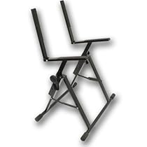 Seismic Audio - SR02 - Adjustable Steel Guitar Amplifier Floor Stand
