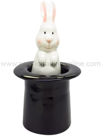 Pacific GiftwareRabbit in Hat Attractives Salt Pepper Shaker Made of Ceramic