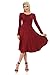 Pastel by Vivienne Women's Long Sleeve Fit and Flare Midi Dress Casual Formal
