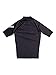Quiksilver Men's Time Short Sleeve Rashguard Surf Tee 50+ UPF, Black/Black, X-Large