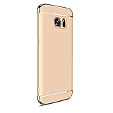Case Cover for Samsung Galaxy S7 Edge,Feite Full Body All-around Electroplate Hard Shockproof Case Cover for Samsung Galaxy S7Edge(Gold)