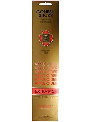 Gonesh Incense Sticks Extra Rich Collection Apple Cider, 20 Piece