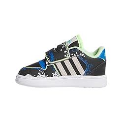 adidas Kids Break Start Sneaker, Black/White/Bright
