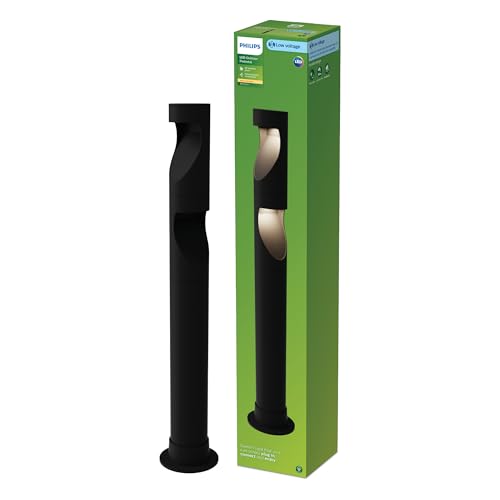 Philips Desi GardenLink - 3-pack - Sokkellamp - 24V - Warm wit licht; 2700K - Zwart - Tuinpadverlichting