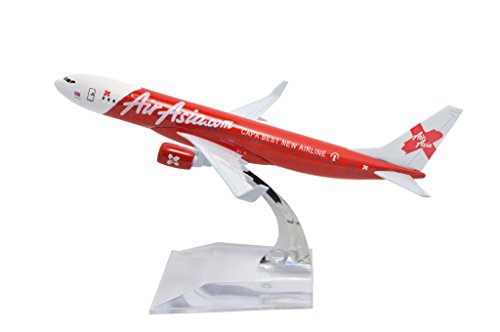 TANG DYNASTY(TM) 1:400 16cm AIR Asia Boeing B737 Metal Airplane Model Plane Toy Plane Model