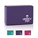 URBNFit Yoga Block - 1PC - Moisture Resistant High Density EVA Foam Block - Improve Balance and Flexibility Perfect for Home or Gym - Free PDF Workout Guide (Purple)