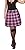 Musk Baby Pink Schoolgirl Tartan Plaid Pleated Long Skirt Mawson Plus Long
