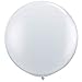 36 Inch Diamond Clear Jumbo Latex Balloons Pkg/2