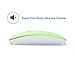 UHURU Wireless Mouse 2.4G Silent Rechargeable and Portable Mouse with 3 DPI for Notebook, Pc, MAC, Laptop, Computer - New & Improved Version (Green)