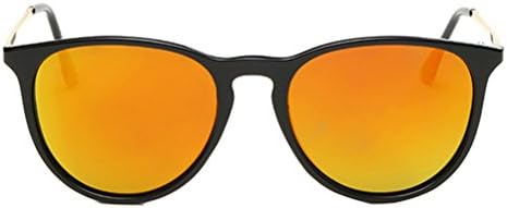 GUGGE Classic Round Polarizer Retro Street Sunglass(C3)